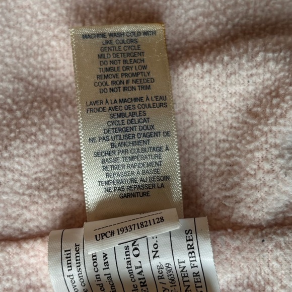 OshKosh B'gosh Fleece Lined Pink Heart Print Jacket - Picture 4 of 5